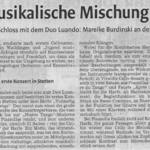 Konzertkritik zum Kammermusikkonzert in der Waiblingen Kreiszeitung (28.10.2013)