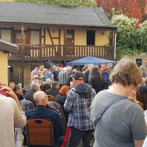 Die Rose hat einen sehr schönen Hof