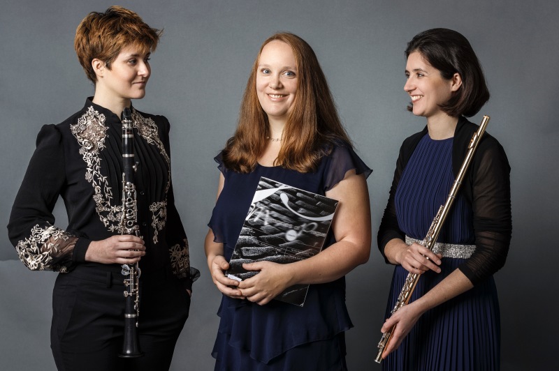 TwinTRIO, Franziska Hofmann (Klarinette), Marie-Luise Klein (Klavier), Stefanie Hofmann (Flöte)