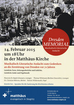 Plakat DresedenMEMORIAL Plakat DresedenMEMORIAL
