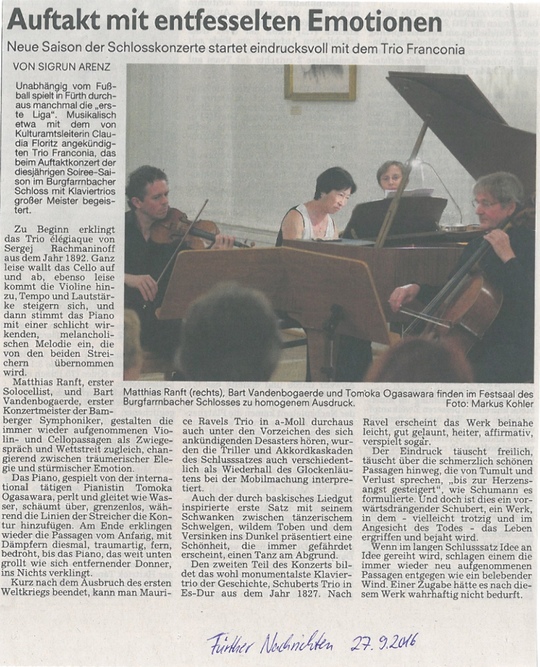 Konzert in Fürth 24.09.2016 Konzert in Fürth 24.09.2016