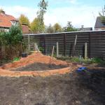 vorbereitende Arbeiten - Trockenmauern - für die Rotwein"ecke"