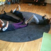 Ausklang, spielen im Liegen