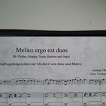 Melius ergo est duo - Graduale für STB, Violine und Orgel