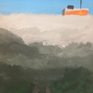 Wrong way  (2001)     acrylic on wood  l  26,5x20 cm 