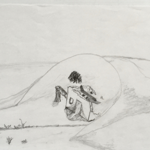 Wandering dune   (2005)     pencil  l  paper  l  21 x 29,5 cm