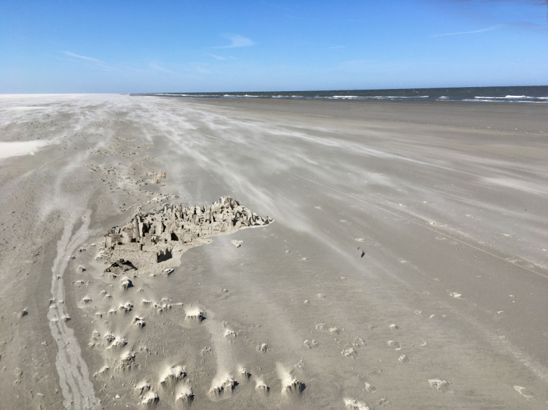 Strandsturm  (2024)   pencil as brush and eraser  I  art print on canvas  I  55 x 73 cm