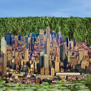 Future idea   (2024)   pencil as brush and eraser  I  art print on wood  I  55 x 71 cm