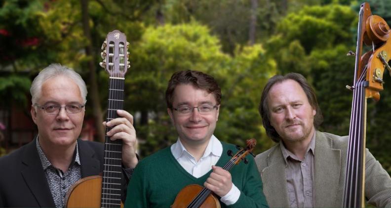 Sergei Bolotny Trio Klezmer Tango Romani Classic Sergei Bolotny violin Tim Nobel contrabass Don Hofstee guitar photo Don Hofstee Sergei Bolotny Trio Klezmer Tango Romani Classic Sergei Bolotny violin Tim Nobel contrabass Don Hofstee guitar photo Don Hofstee