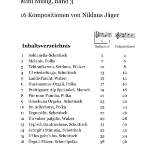 Band 3 Inhaltsverzeichnis
