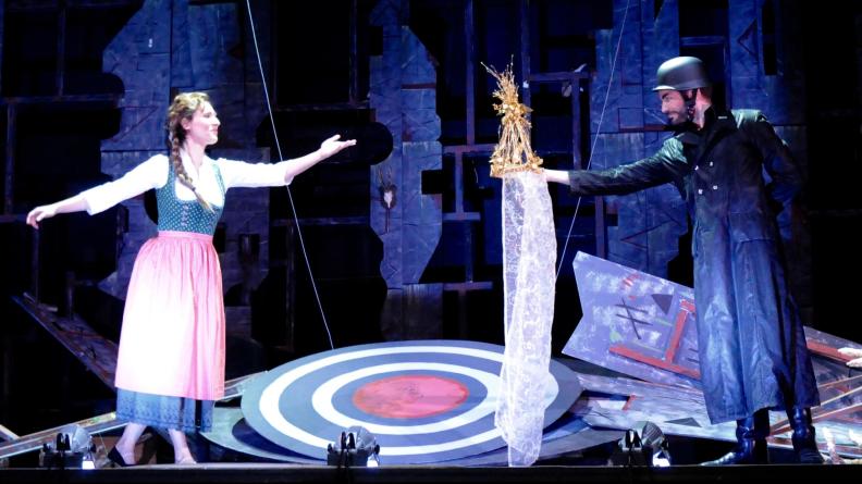 Katja Bördner (Agathe) mit Sheldon Baxter (Samiel), Freischütz, Immling 2018 Katja Bördner (Agathe) mit Sheldon Baxter (Samiel), Freischütz, Immling 2018