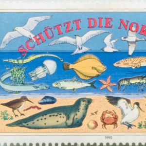 Ich habe eine Briefmarke von 1990 entdeckt, schaut mal, wie lange es "unser" Thema schon gibt!