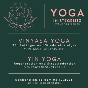 Anna Erdmann - Yogakurse 2025, Flieth-Stegelitz