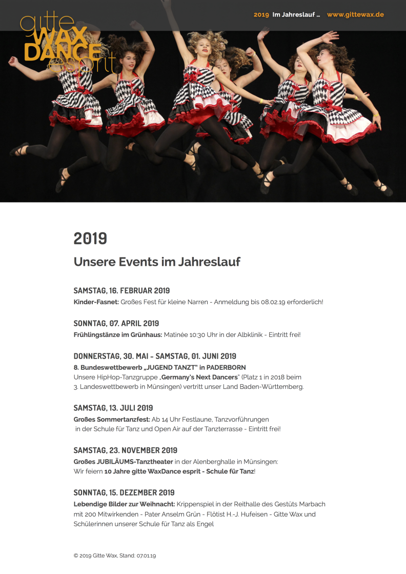 Jahr 2019 Jahr 2019