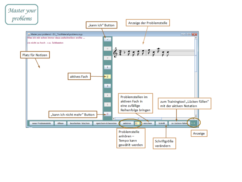 Master your problems - Hilfe-Screenshot 01