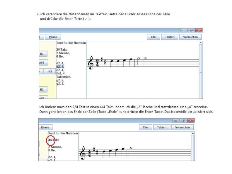 Notensatzprogramm - Hilfe-Screenshot 04