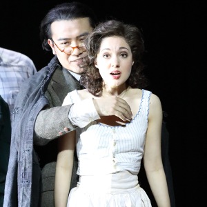 As Eve in V. Ullmann´s "Der zerbrochene Krug" (Licht - Long Long, Bayerische Staatsoper, München). Photo by W. Hösl.
