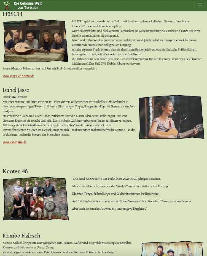 Programmausschnitt Folklorum