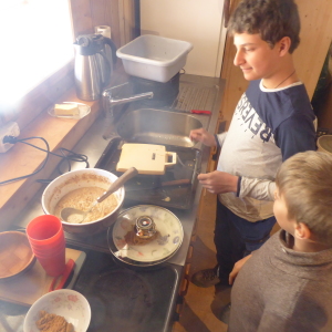 Waffeln backen...
