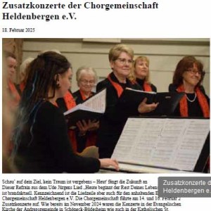 Bericht Zusatzkonzerte 2025