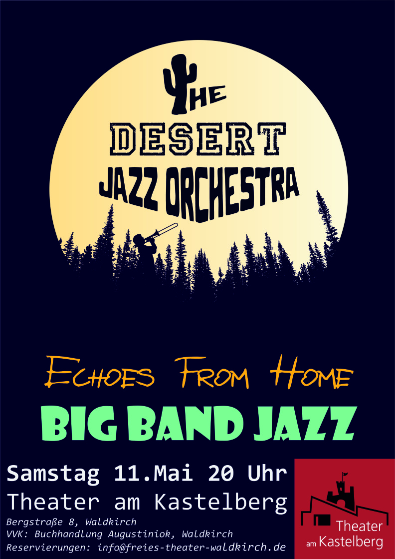 PLAKAT 2024 | THE DESERT JAZZ ORCHESTRA | ECHOES FROM HOME