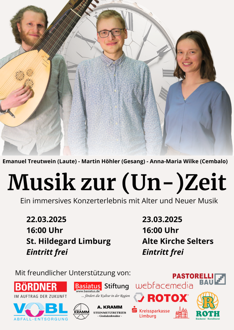 Plakat Musik zur (Un-)Zeit
